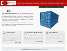 Tablet Screenshot of containertech.com